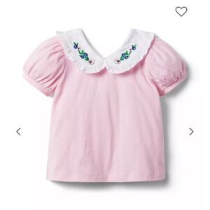 NWT Janie & Jack Embroidered Jersey Floral Top 🌸